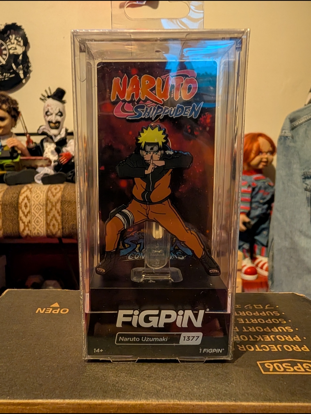 FiGPiN Naruto Uzumaki Enamel Pin - Orange & Black